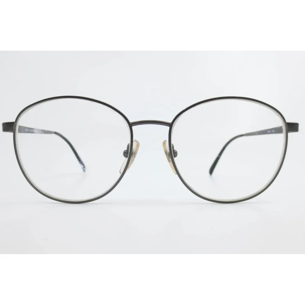 Flexon FW-2 Pewter Matte Oval Metal Eyeglasses Frames 55-17-140 Japan Made